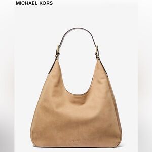 Michael Kors Beige/Tan Leather Shoulder Hobo